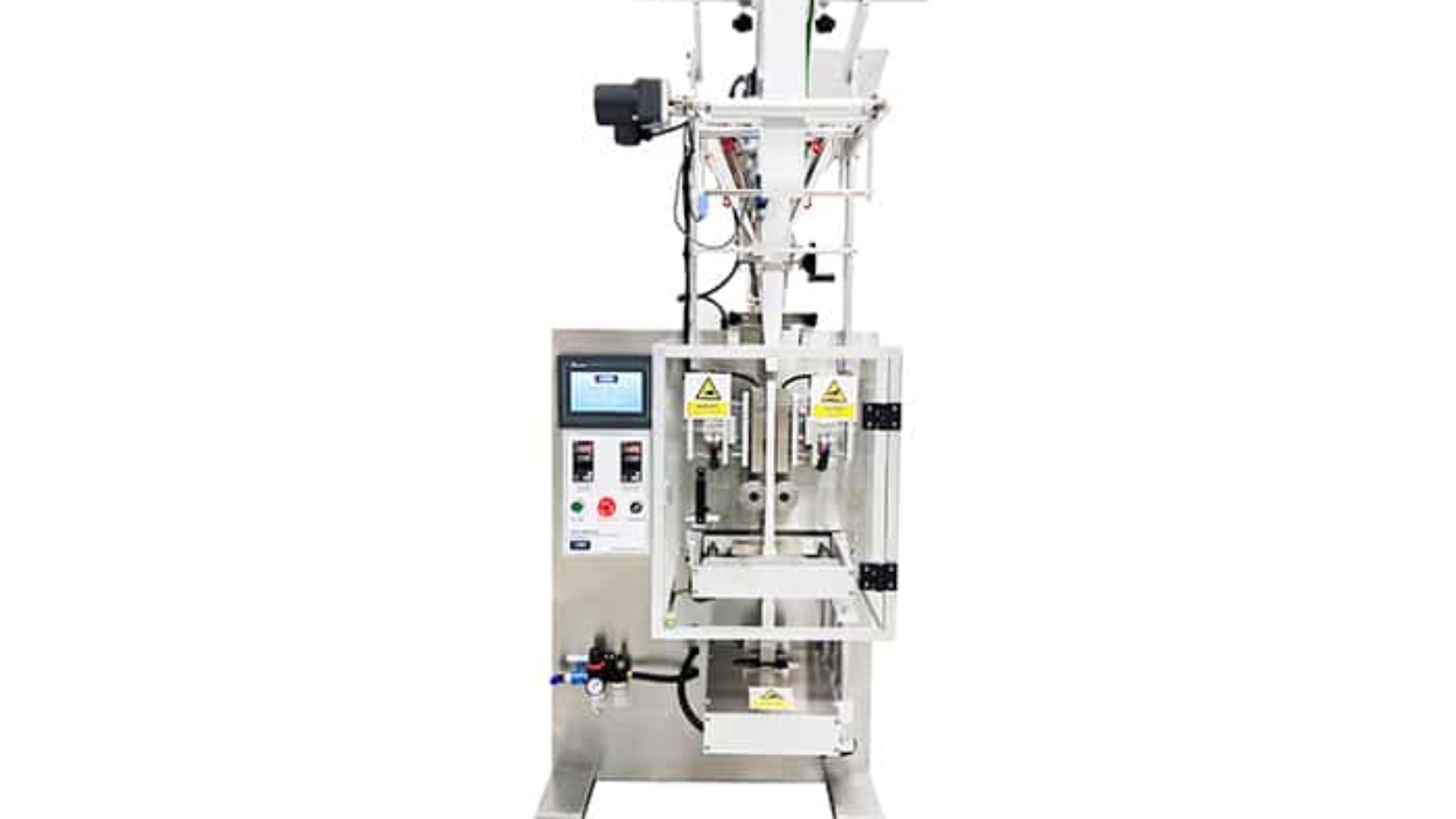 LMSTS-450 Series Stickpack Sachet Packing Machines for spice powders, soy sauce, ketchup, oil, salsa, honey, cosmetics powder, gel, creams, collagen, yeast powder, pharmaceutical tablets, capsules and gummies. Neutraceutical powder, supplement capsule, pill, tablet sachet filling with counting filler.